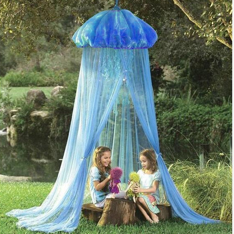 Kinder Multifunktions Mesh Zelt Neue Marine Leben Quallen Krippe Moskito Net Baby Zimmer Dekoration Baby Bett Kreative Moskito Net