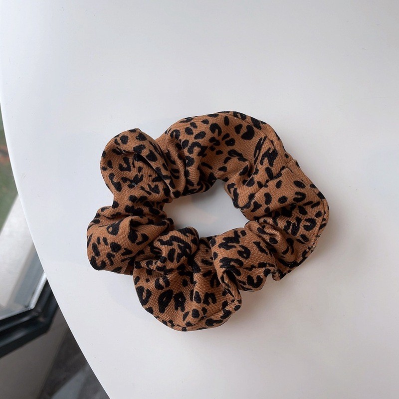 Elástico de cabelo de tecido de leopardo, faixas elásticas para cabelo, mulheres, meninas, veludo, ponto, zebra, rabo de cavalo, laços de cabelo, acessórios de moda para cabelo: CINZA