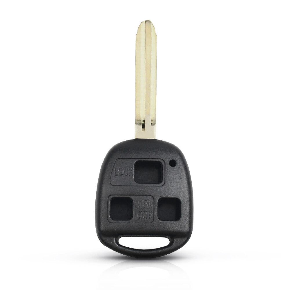 KEYYOU Car Key Shell 2/3 Buttons Remote Case for Lexus Es Rx Is Lx Gs IS200 RX300 ES300 LS400 GX460 For Toyota Uncut TOY48 Blade: 3 BT TYO43 Blade