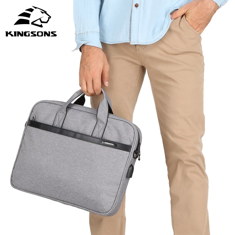 KINGSONS 11'' 12'' 13'' 14'' 15'' Laptop Sleeve Bag Waterproof Notebook Tablet Bags Case Messenger Shoulder for Men Women