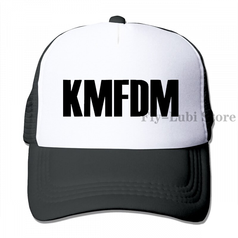 Kmfdm Band Logo Baseball cap men women Trucker Hats adjustable cap: 3-Black