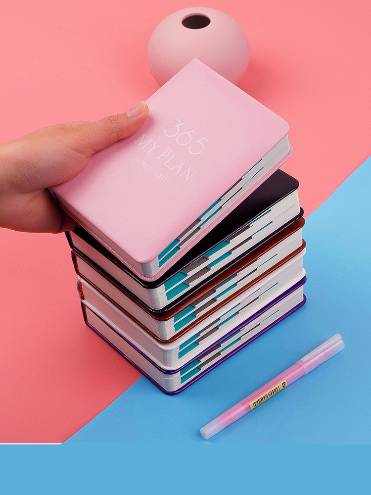 365-dagen Mijn plan Agenda Boek Notitieboekje Studentenplan Notitieboekje Zak Eenvoudig notitieboekje Draagbaar dagelijks plan Agenda Planner Organisator