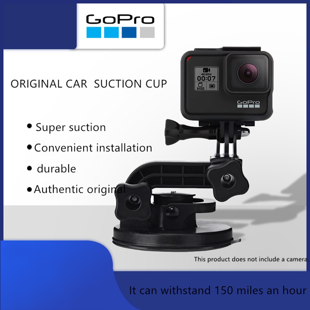 Gopro Originele Auto Zuignap Motion Camera Krachtige Auto Zuignap Voor Gopro Hero 8 7 6 5 4 Tweede hand
