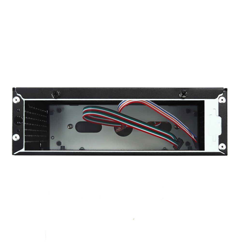 Boîtier HTPC Mini ITX avec châssis HTPC, Horizontal, alimentation de jeu en métal, USB 2.0, boîtier d&#39;ordinateur avec trou de radiateur, pratique pour le bureau et la maison