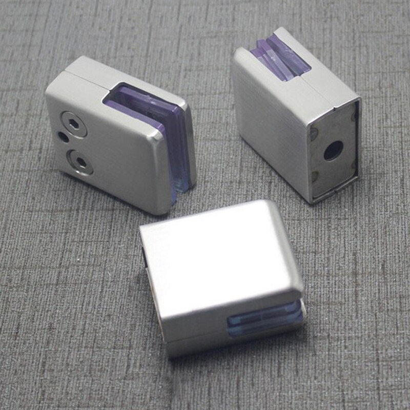 Medium Rvs Glas Sandwich Panel Clip Medium Glas Clip Vaste Beugel Vierkante Vis Mond Clip Plank Laminaat Klem