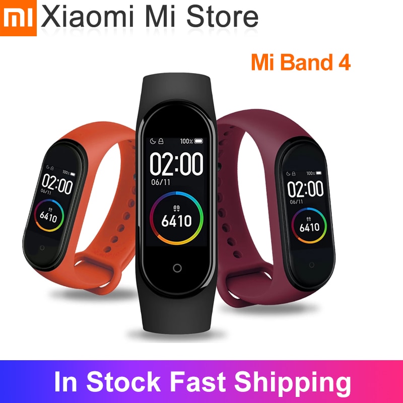 In Stock Xiaomi Mi Band 4 SmartBand MiBand 4 Bracelet Heart Rate Fitness tracker Bluetooth 5.0 50M Waterproof