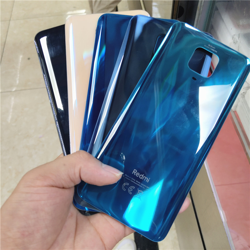 Nuovo vetro posteriore per Xiaomi Redmi Note 9 Pro 9S (64MP) coperchio batteria custodia posteriore pannello porta