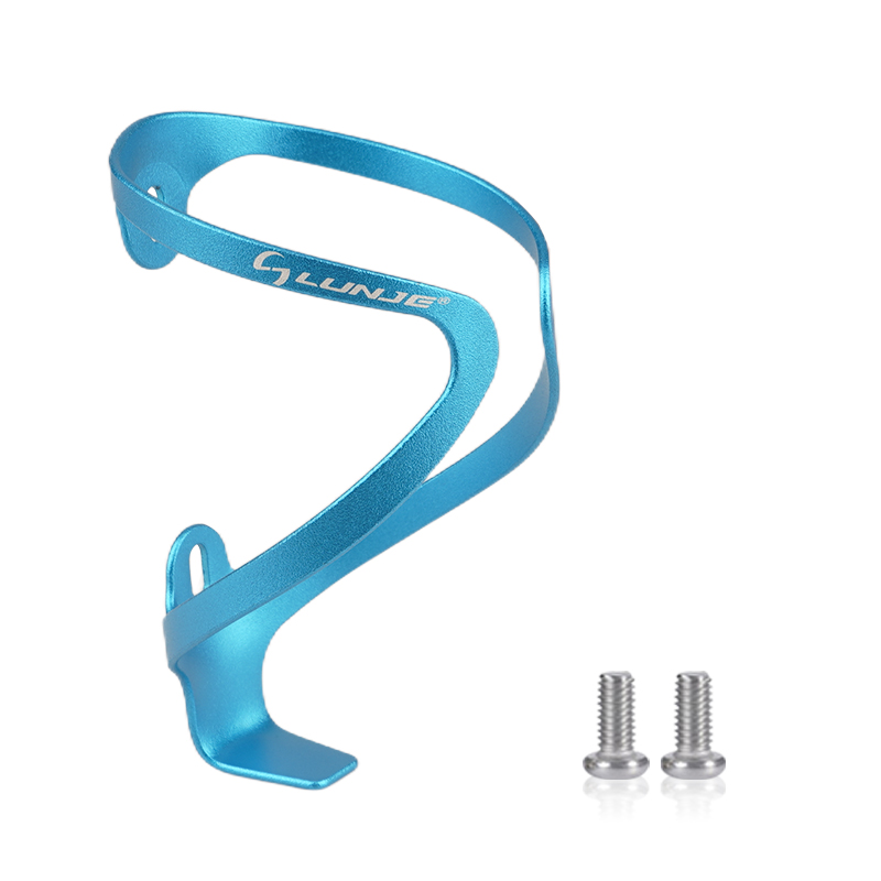 Cykel vattenflaskhållare mtb ultralätt aluminiumlegering för mountainbike racercykel cykling flaskhållare cykeltillbehör: Marinblå