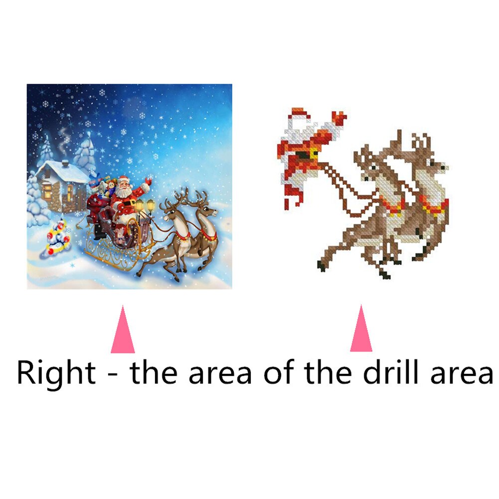 5D Diy Diamond Painting Christmas Santa Claus Cross Stitch Mosaic Diamond Embroidery Rhinesto