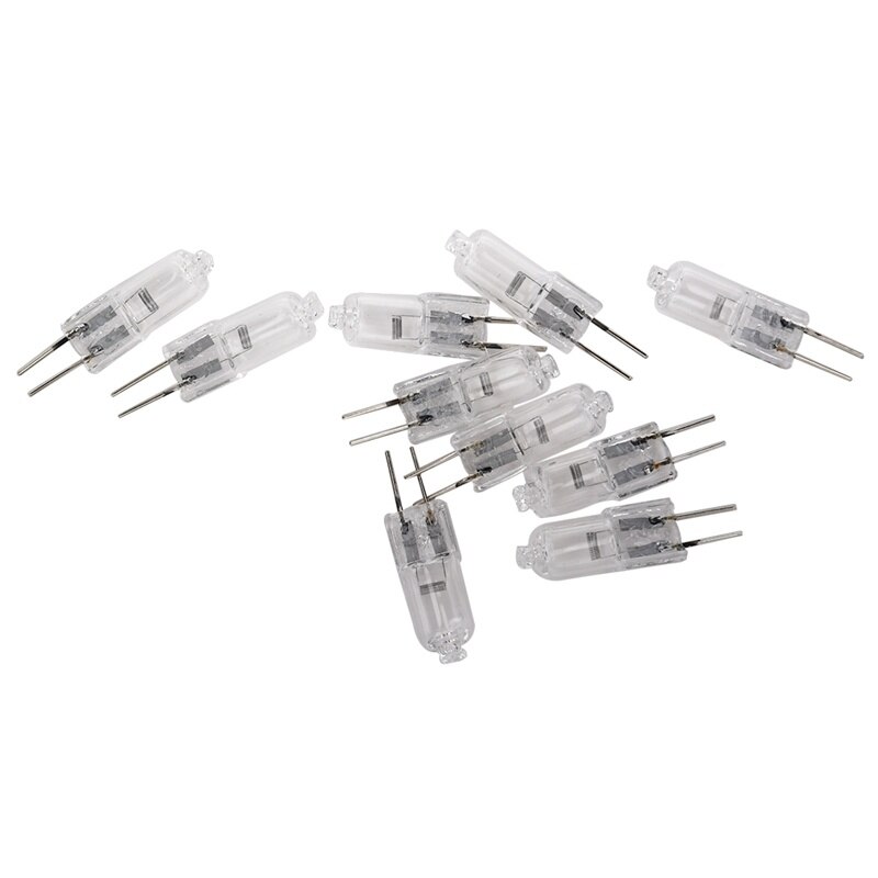 10 Pcs, G4 Halogeen Lamp 12V 35W Pin Lamp Warm Wit