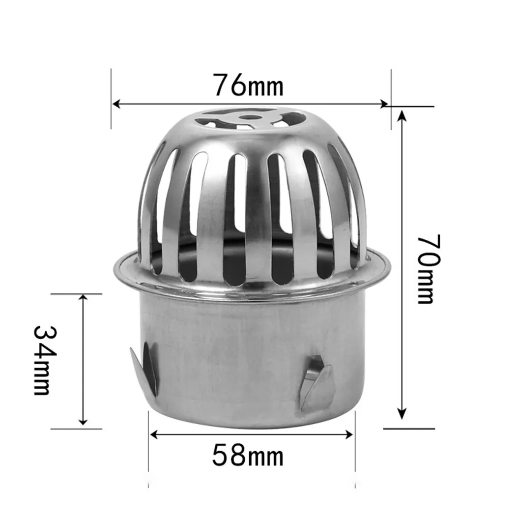 Sink Drain Afvoerputje Blad Grille Gutter Zeef Bescherming Blad Val Gutter Rvs Filter Stopt Blad Drains Douche: YELLOW