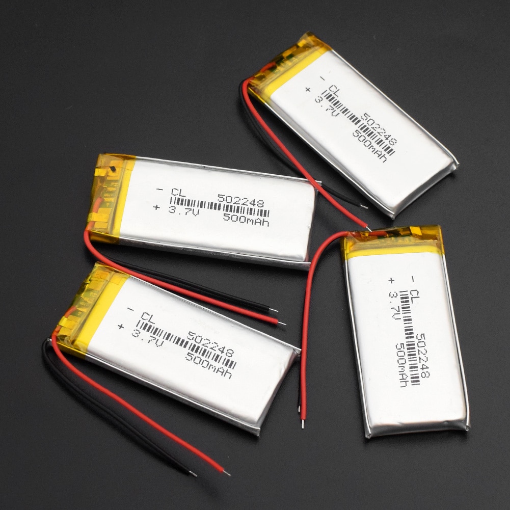 Tablet batteri 1/2/4 stk 3.7 v lithium polymer batteri 500 mah 502248 mp3 mp4 små bluetooth højttalere li-po genopladeligt batteri