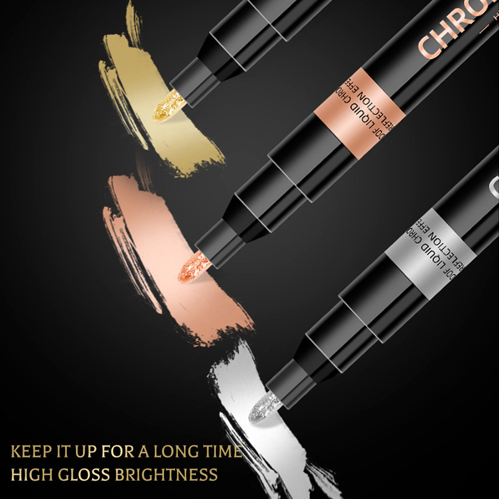 1Pc Spiegel Farbe Marker Stift DIY Reflektierende Farbe Stifte Gold Silber Chrom Marker Unterschrift Auto Styling Kunst Handwerk