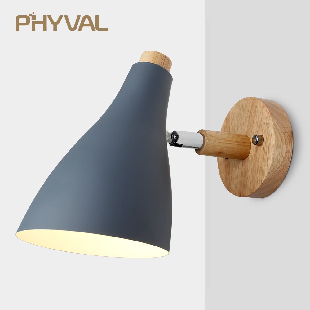 LED Wandlamp Creatieve Nordic Wandlamp eetkamer Restaurant Gang Cafe Wandlamp Wandkandelaar Slaapkamer Naast Lampen Hotel: Gray No Bulb