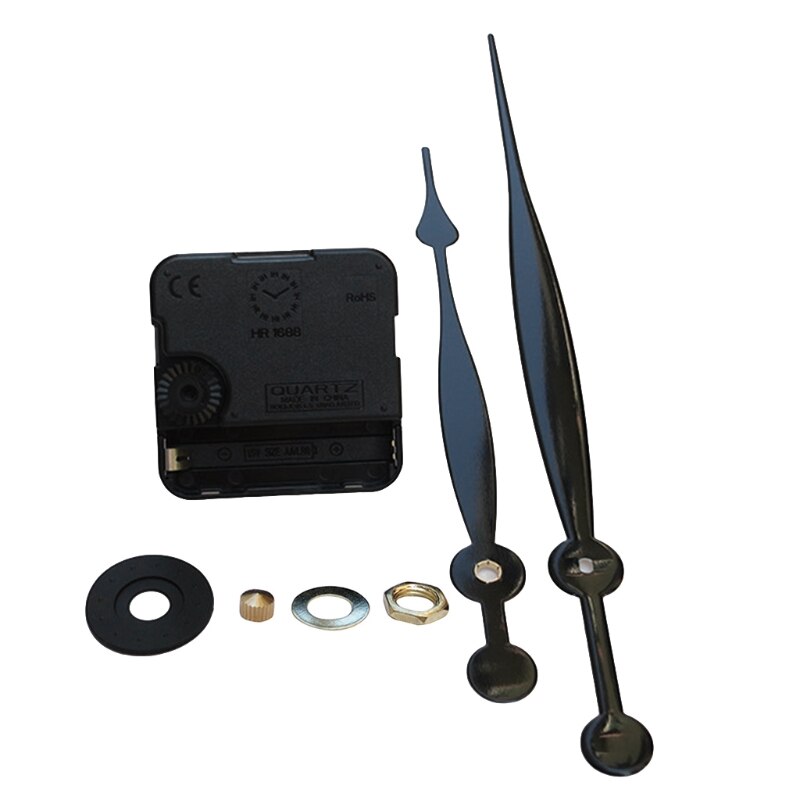 High Torque Quartz Clock Movement Replacement Parts Kit with Long Spade Hands