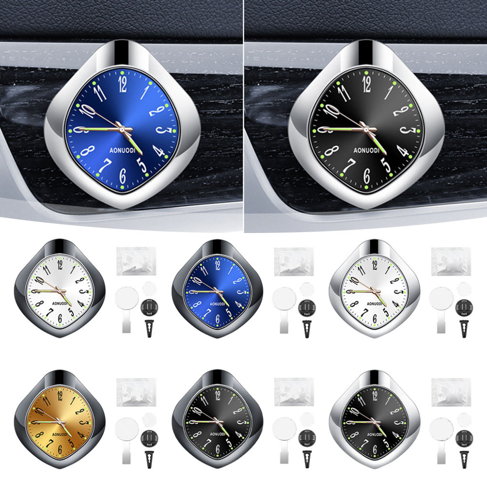 Leuchtende Auto entlüften Lufterfrischer Aroma Diffusor Uhr Aromatherapie Elektronische Quarz Kreative Automobil Liefert
