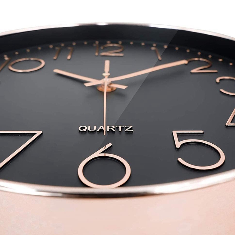 Wall Clock Battery Operated, Silent &amp; Large Wall Clocks For Living Room Kitchen Decor,Modern Style &amp; Easy To Read