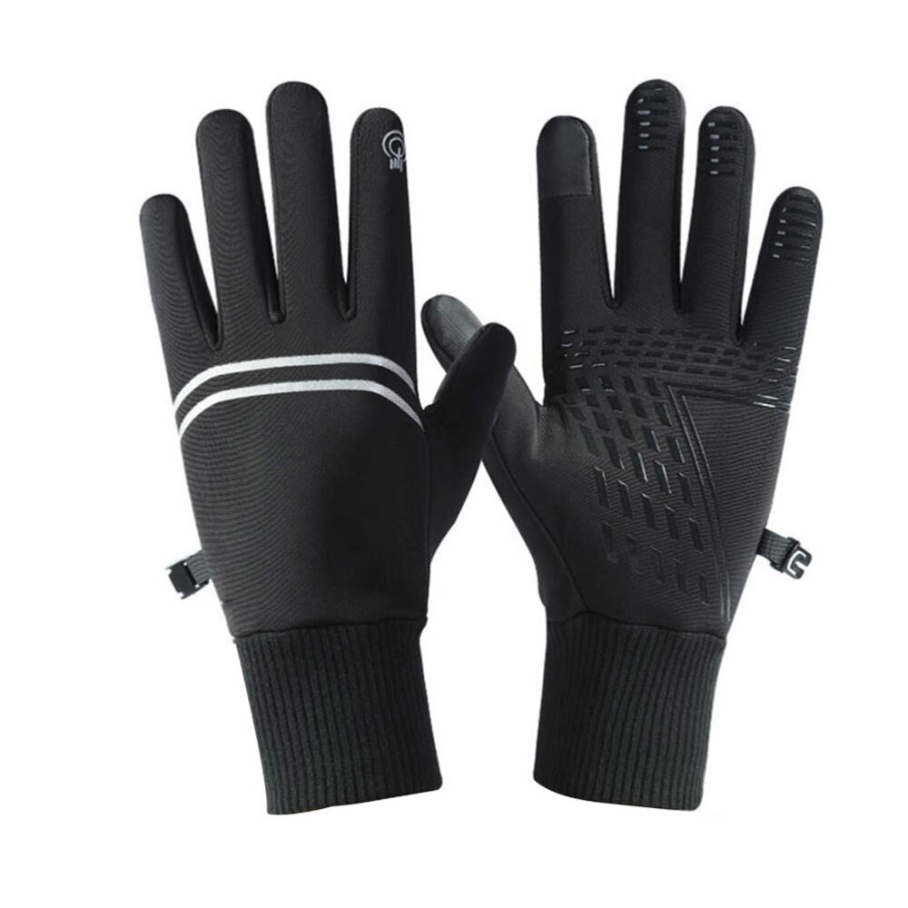 1 Paar Handschoenen Winddicht Touch Screen Anti-Slip Waterdichte Sport Handschoenen Winter Handschoenen Voor Vrouwen Mannen