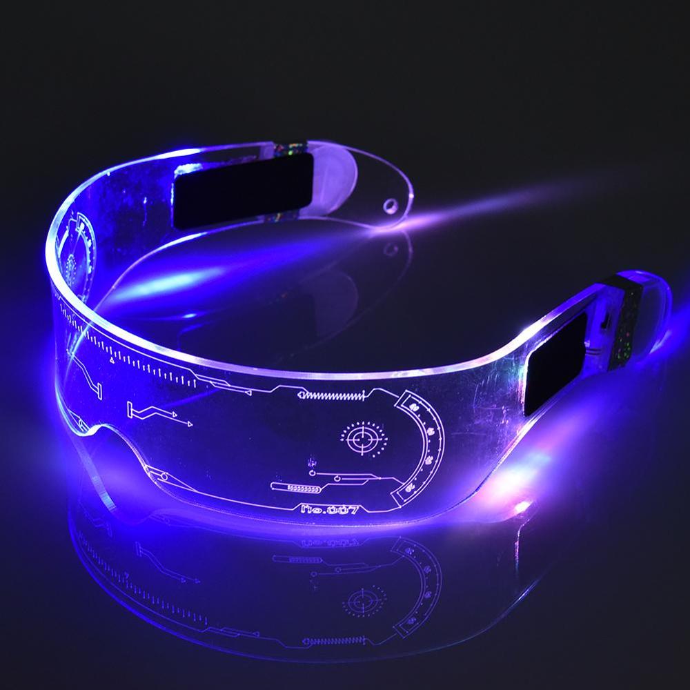 LED Gläser EL Draht Neon- Partei Leuchtende LED Gläser Licht hoch Gläser Rave Kostüm Party Dekor Cyberpunk Brille LED Spielzeug