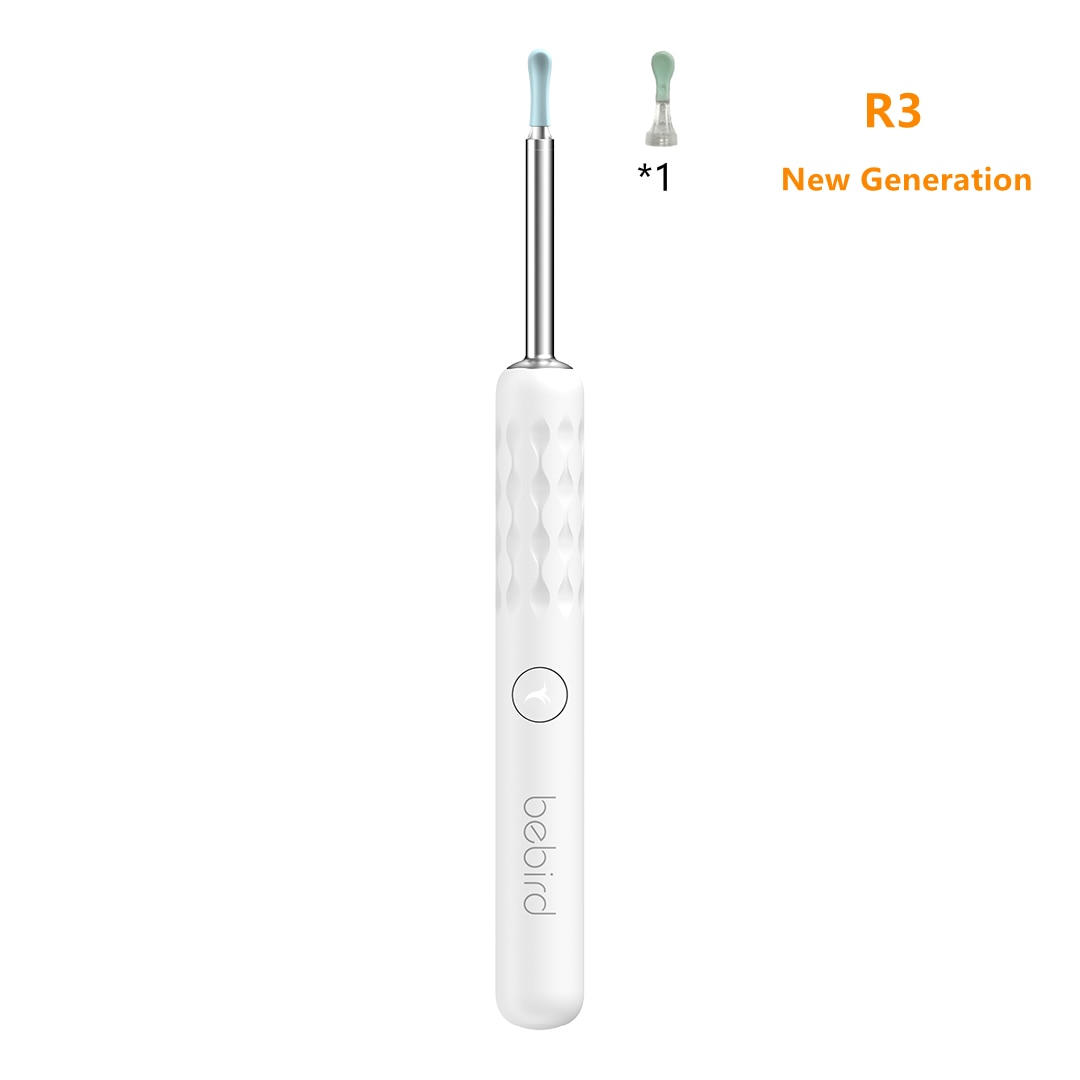 Bebird R3 R1 Visual Ear Cleaning Tool Minifit 300W High Precision Wax Removal Mini Camera Otoscope Health Care Ear Cleaner: Bebird R3 White