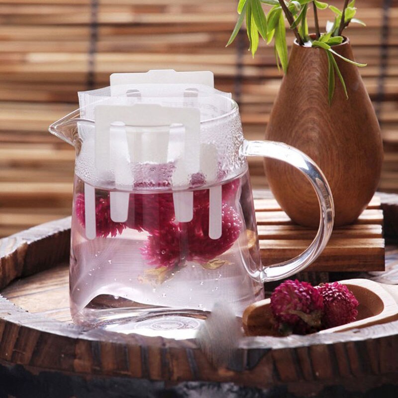 50 sztuk/partia nylon puste torebki herbaty bibuła filtracyjna worek filtracyjny na kubek typ sieci pusta torba 7*9cm