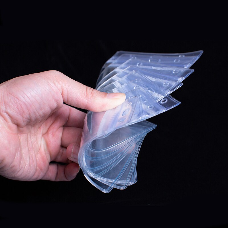 Bycobecy 4 * 3 Vaccine Waterproof Card Cover Transparent Plastic Square Neutral Certificate Protective Cover