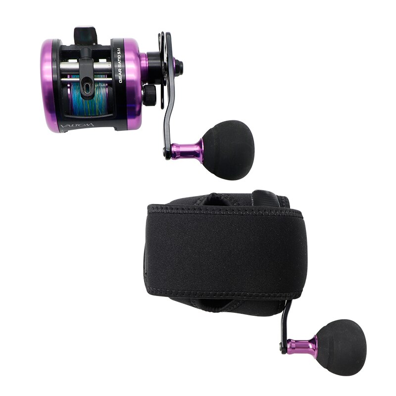 JK Fishing Bag Trolling Reel Black Durable Protective Case Sea Fishing Tackle Wheel Bags