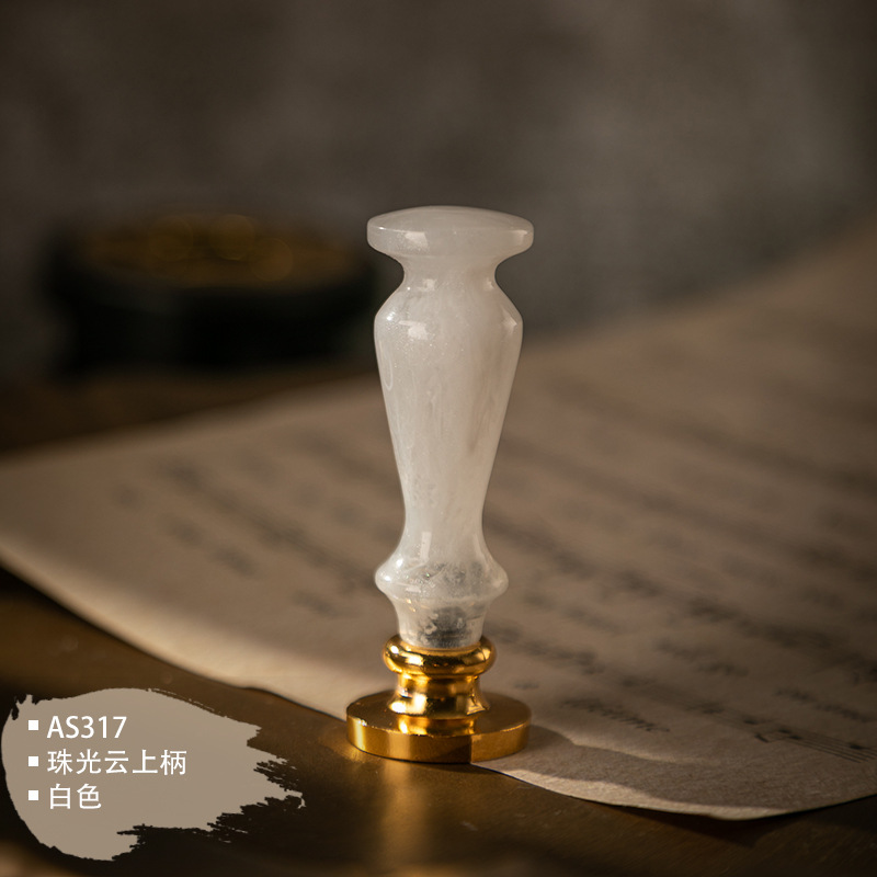 Universal Replacement Stamp Metal Handle Cutting Thin Stamp Tool Wax Seal Wedding Invitation Letter Decoration Diy Stamp Tool: deep gray