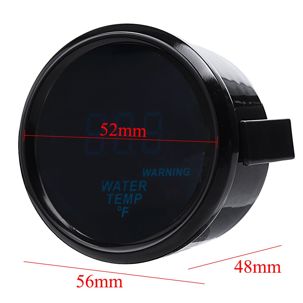 2 ''52Mm Universele Auto Water Temperatuur Digital Gauge 70-300 Fahrenheit Led Display 12V Auto Water temper Meter Met Sensor