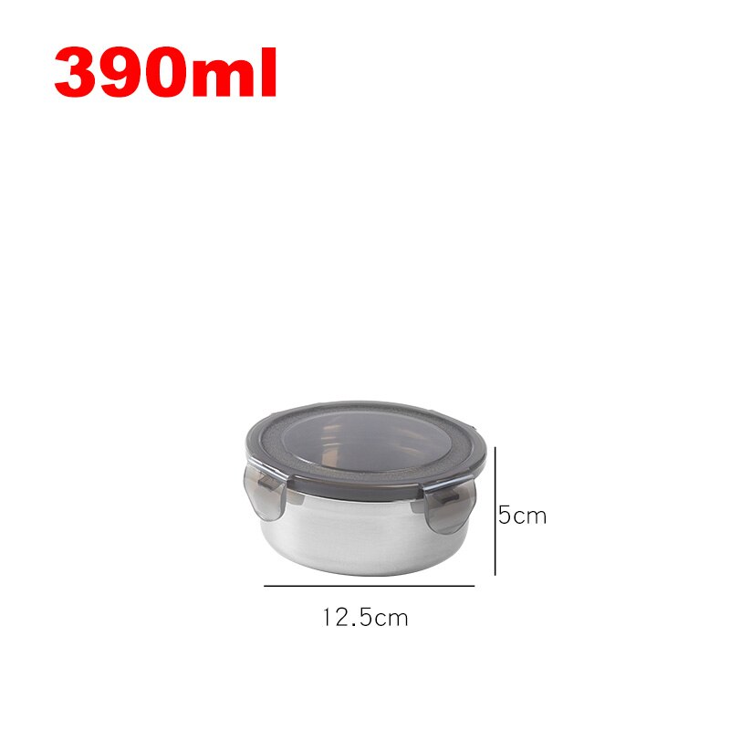 0.39- 3.7L Kids School Bento Box Rvs Afdichting Lekvrij Picknick Voedsel Container Metalen Draagbare Reizen Lunchbox Dining