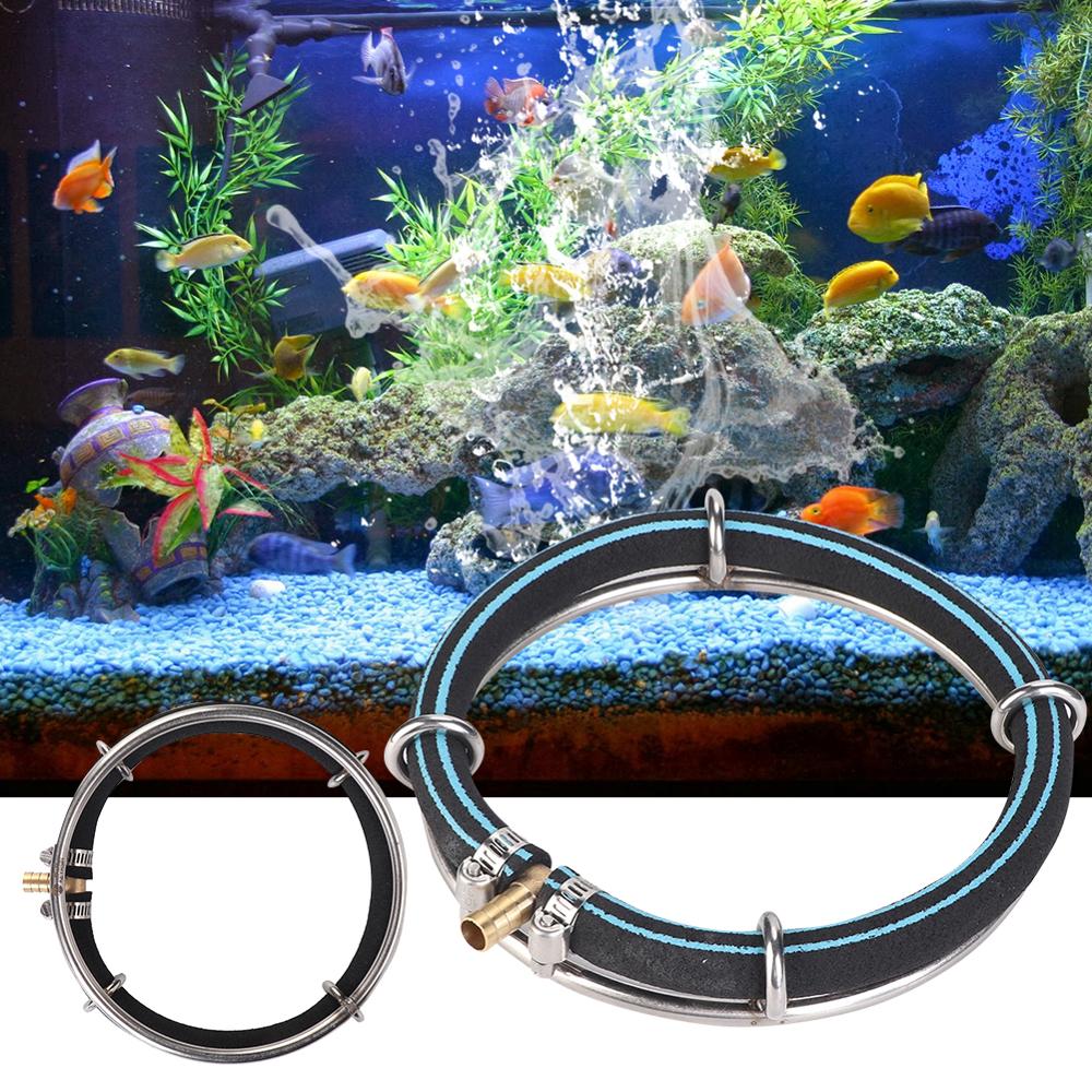 Aquarium barboteur circulaire bulle diffuseur aérateur pompe à Air anneau poisson étang oxygène barboteur Aquarium Ventilation et aération