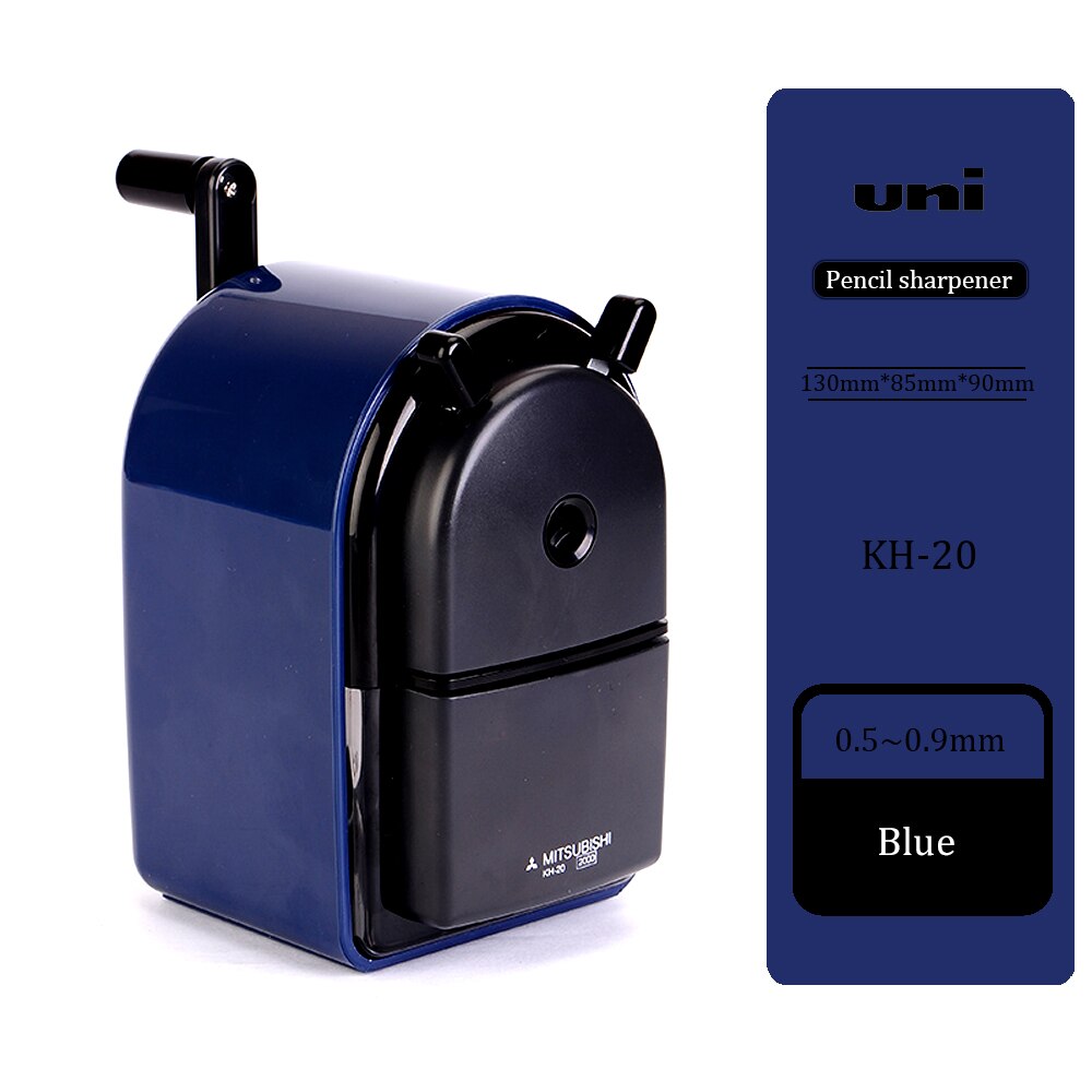 UNI Sacapuntas de lápiz mano manivela KH-20 /18 tamaño medio lápiz ajustable sacapuntas longitud de aleación de sacapuntas de Estudiante: KH-20 Blue