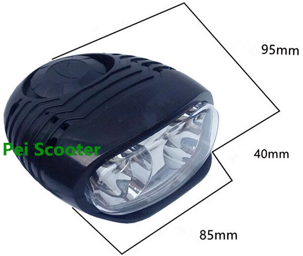Motorcykel scooter framljus med horn hl -119
