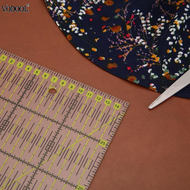 Sewing Craft Feet Tailor Yardstick Patchwork Garment Cutting Ruler Acrylic Material Measuring Tools Durable