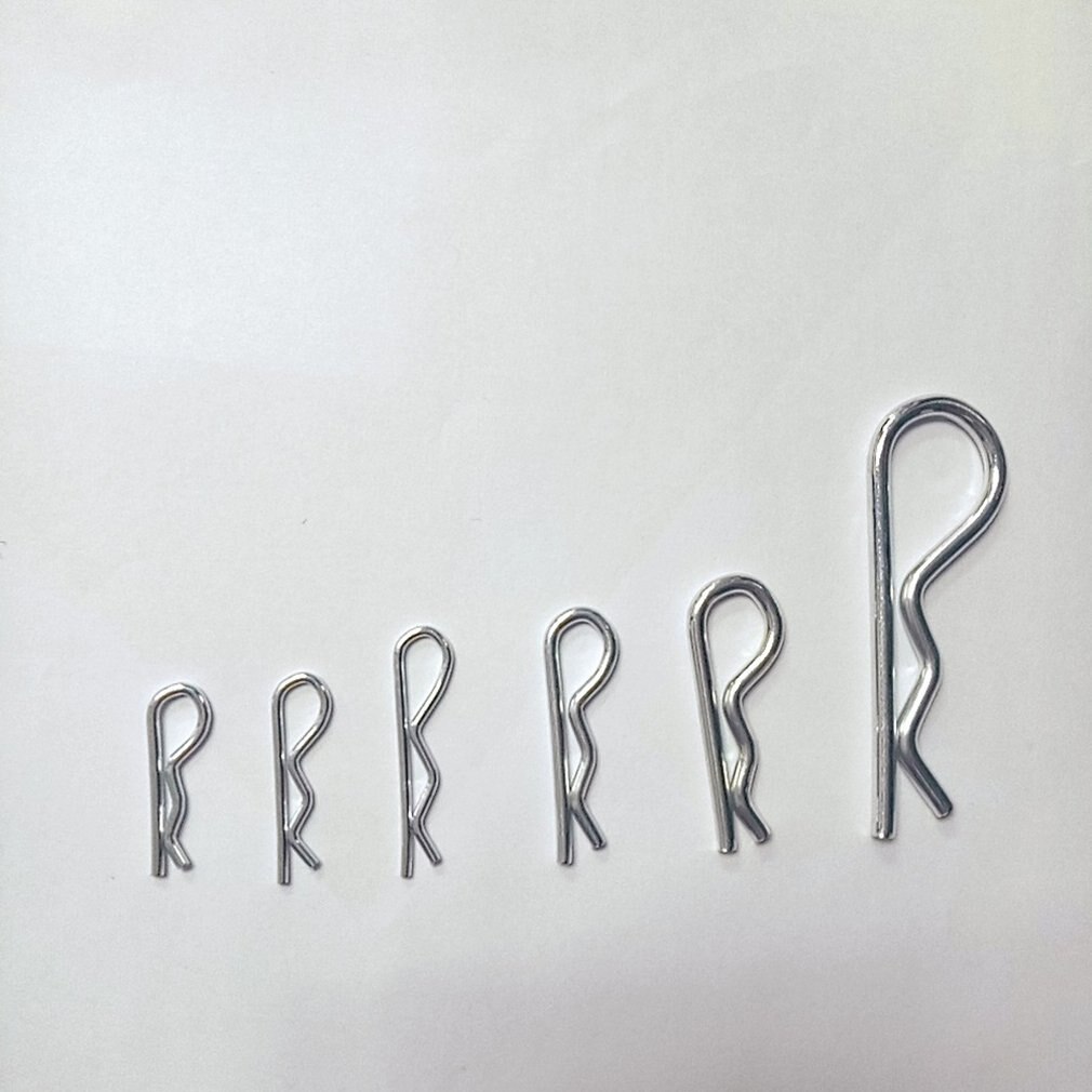 150PCS/SET Anti-Rust Hair Pin Hitch Retaining R Clip Lynch Cotter Spring Assorted Kit Split Cotter Pins Kit Set Fastener Pins