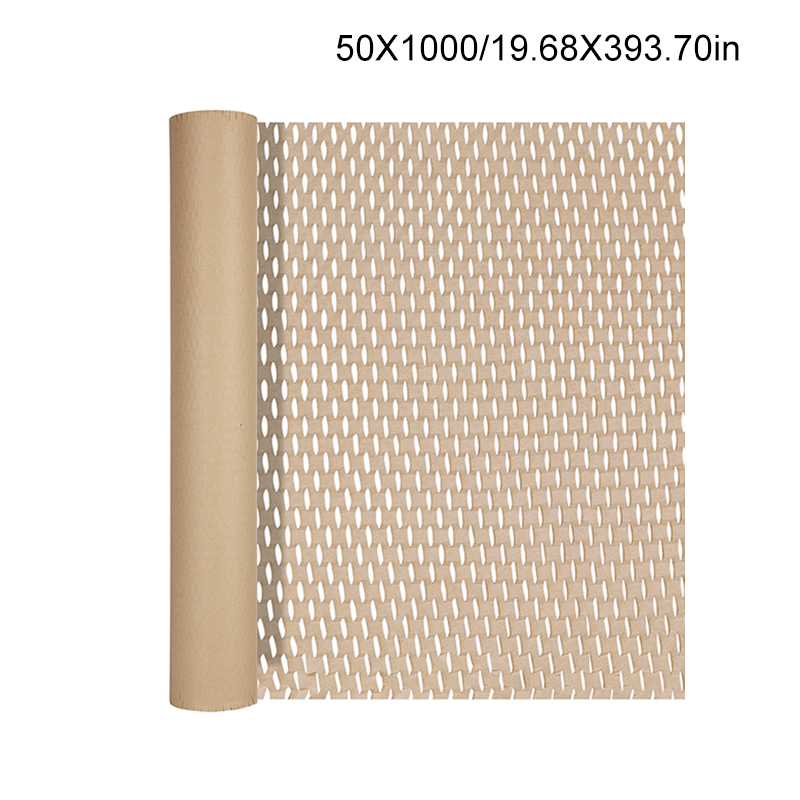 Brown Kraft Paper Roll Tissue Paper For Wrapping Material Wedding Birthday Party Art Craft Handmade Honeycomb Packaging Papers: Kraft50x1000cm