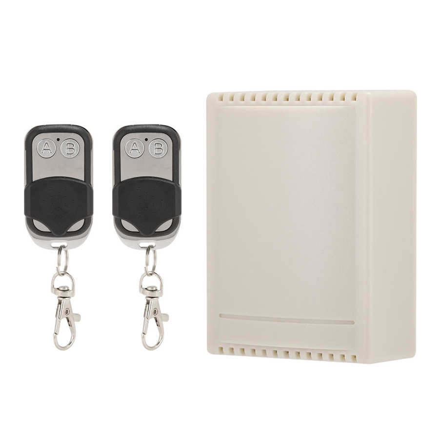 Récepteur de commutateur de télécommande DC 12V 2 canaux avec 2 émetteurs + 1 récepteur