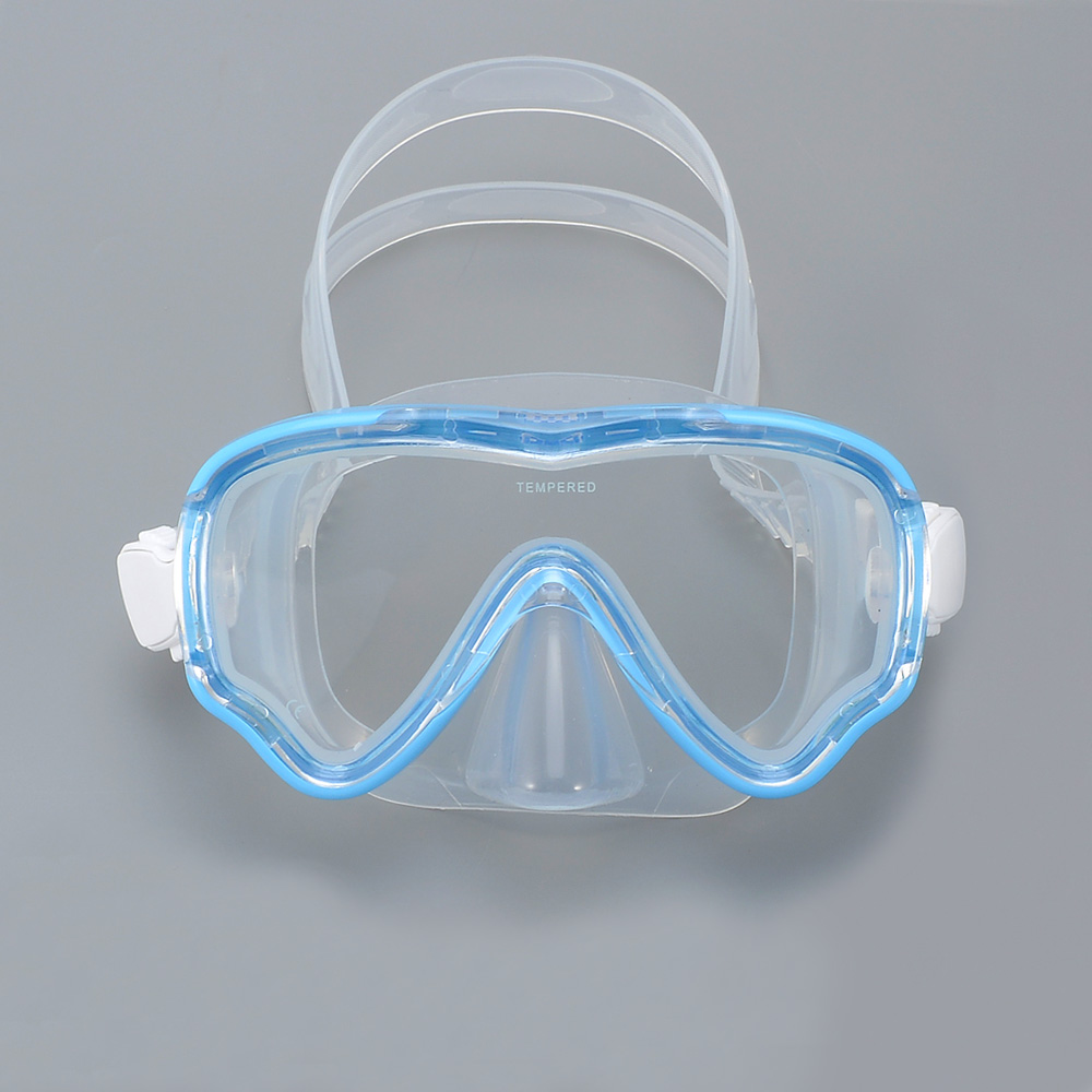 Kids Snorkel Swim Mask Child Diving Mask Anti-Fog Swimming Goggles With Nose Cover For Snorkeling Swimming Training: Burgundy