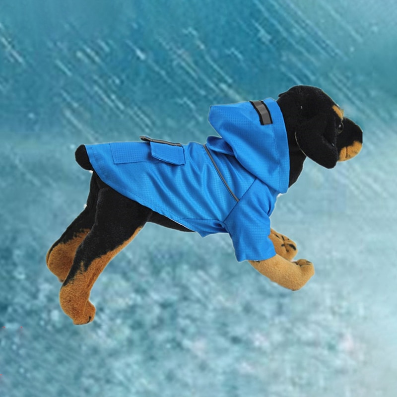 Chubasquero para perros pequeños, ropa impermeable para cachorros, abrigo para exteriores, chaqueta de lluvia para perrito de Mascota, poncho de perro mediano reflectante, malla transpirable