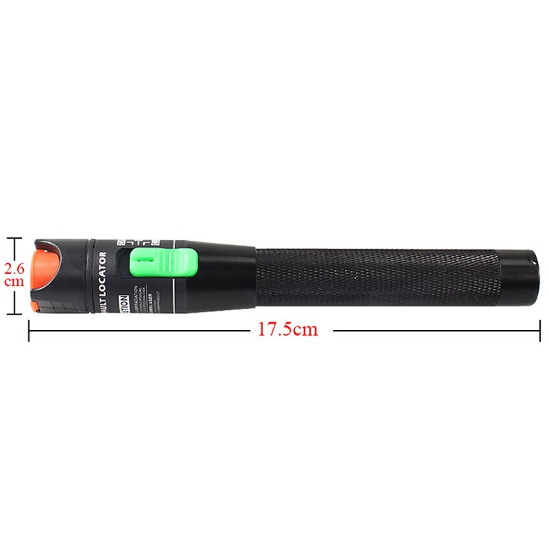 30mW VFL Optical Fiber Cable Tester, Fiber Optic Visual Fault Finder 25-30Km Range 650+10nm Red pen