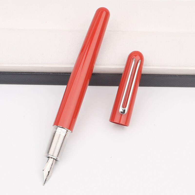 Stylo à bille de luxe MB M rouge en résine précieuse, Gel d'encre noire, recharge sans capuchon, meilleurs stylos à plume avec fermeture à capuchon magnétique: red