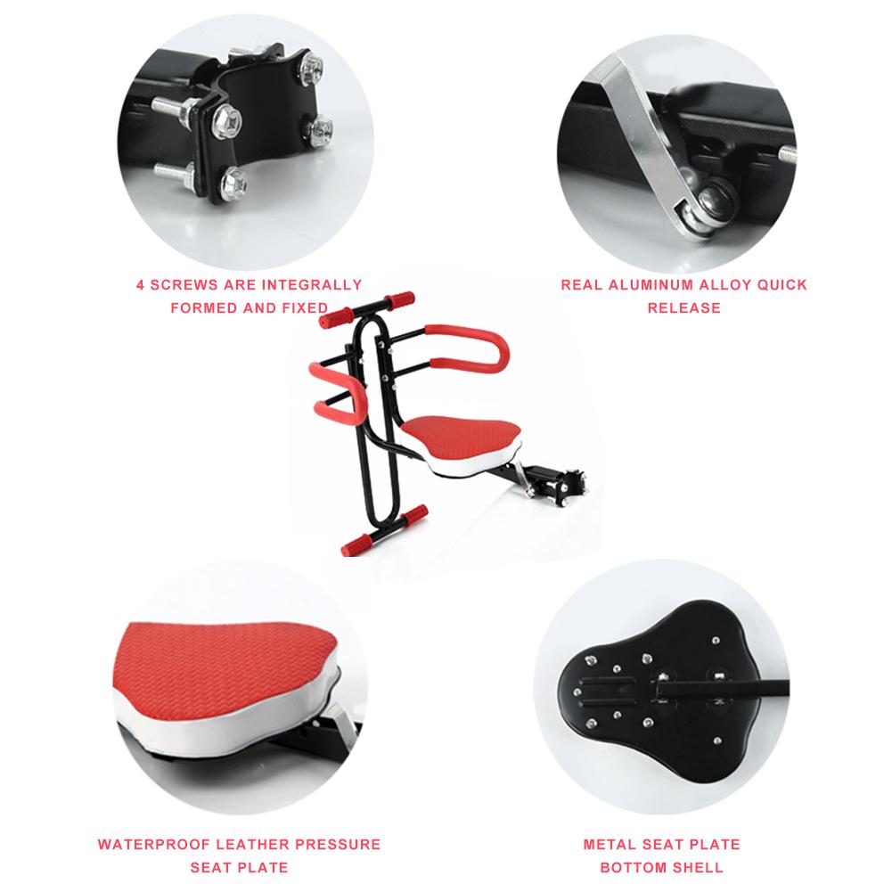 Bicycle Mounted Child Carrier Bike Seat Safety Fro... Grandado