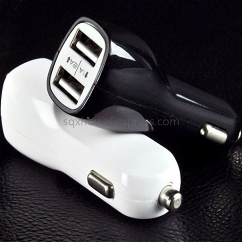 20Pcs Universal 5V 2A Dual Usb Car Charger 2 Port Sigarettenaansteker Adapter Oplader Mobiele Telefoon Gps MP3 MP4 Usb Power Adapter