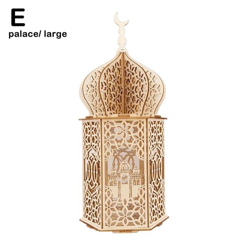 Nylig eid mubarak ramadan lampe ledet dekorasjon muslimsk festival festbelysning diy nattlys palasslys nattlys hjemmeinnredning: Palass l
