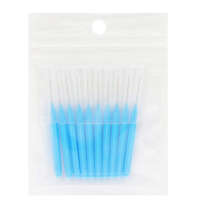 50 Stuks Interdentale Borstels Gezondheidszorg Tanden Whitening Interdentheelkundige Reiniger Orthodontische Tandborstel Mondhygiëne Tools: Blauw