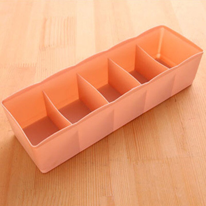 Slaapkamer Opbergdozen Organizer Sokken Beha Ondergoed Organizer Opbergdoos Thuis Plastic Dozen Voor Opslag Closet Organizer: Oranje