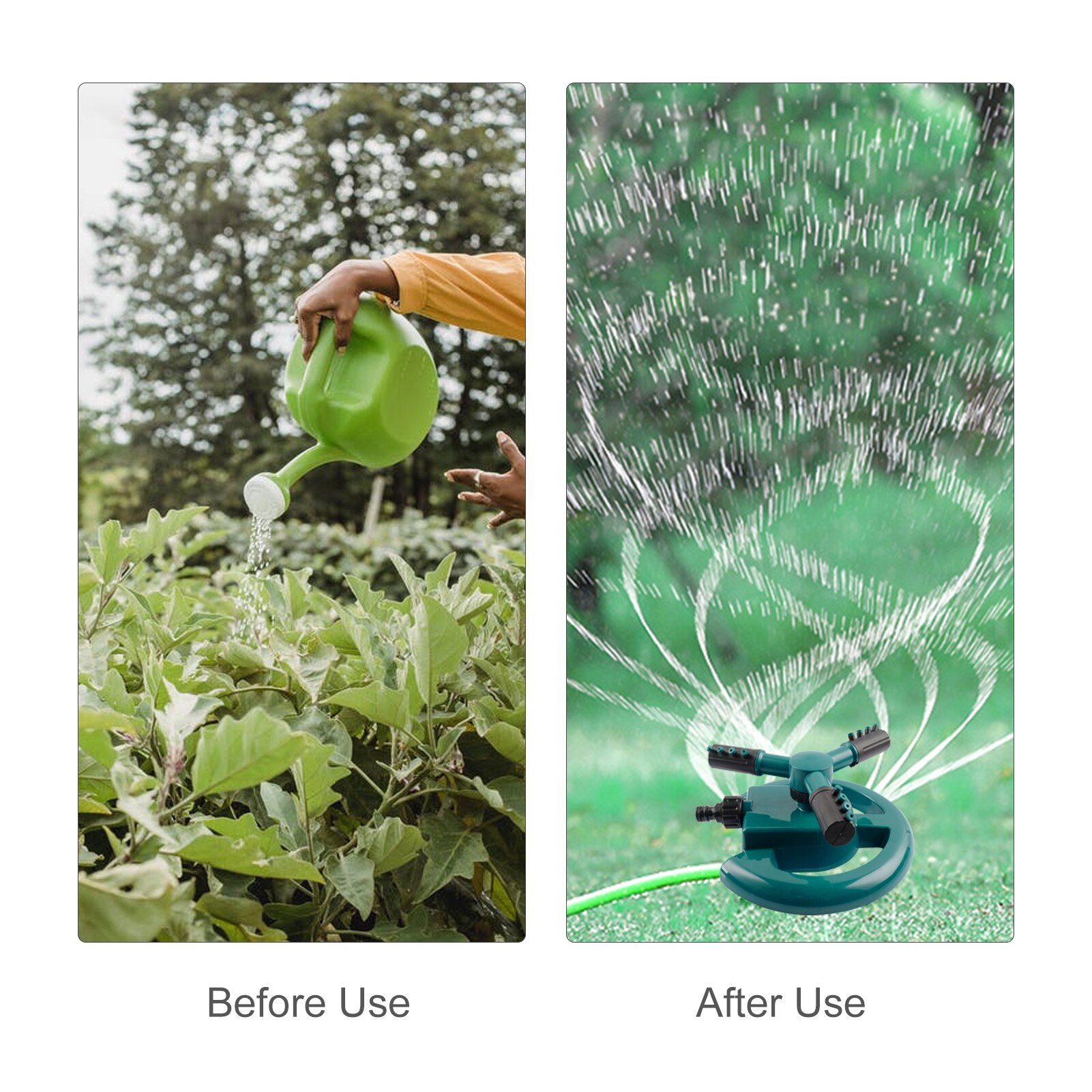 Tuin Sprinkler 360 Graden Roterende Verstelbare Lawn Watering Systeem Irrigatiesysteem Outdoor Tuin Binnenplaats Water Sproeier