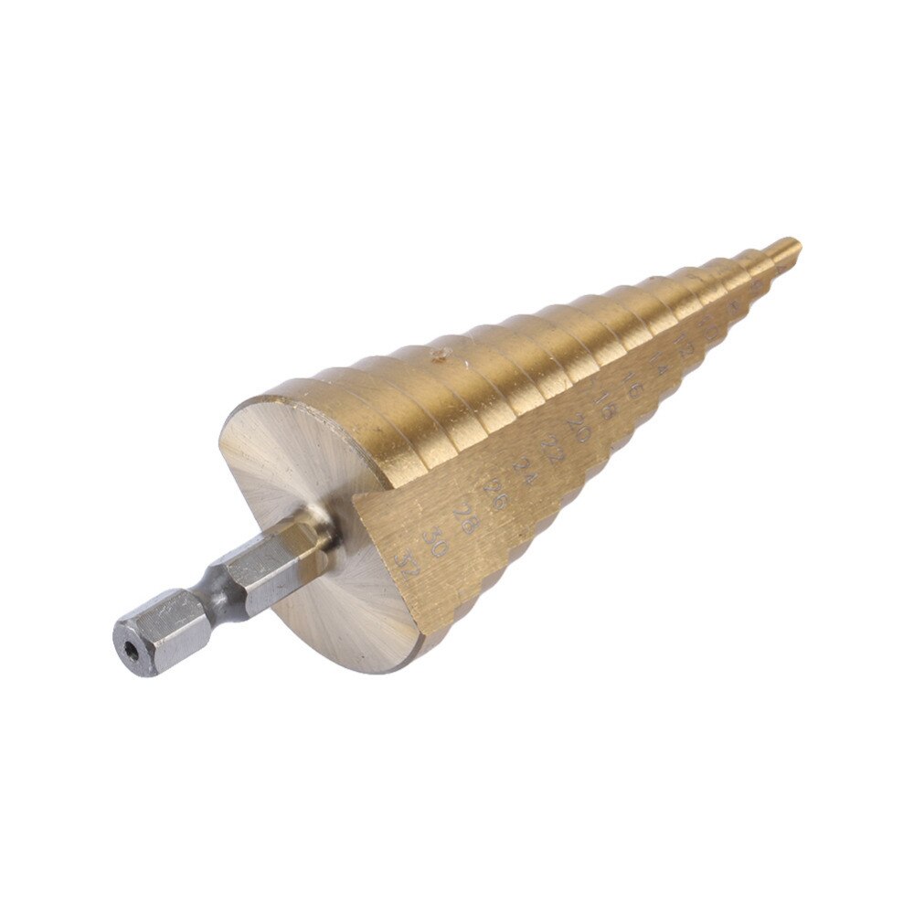 Hex titan belagd steg borr kon borr hålsåg 4-32mm hss 4241 för plåtverktyg hex kärnborr