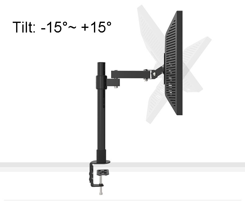 LCD TV Mount Monitor Holder Desktop Clamping Mount Retractable Rotating Rack