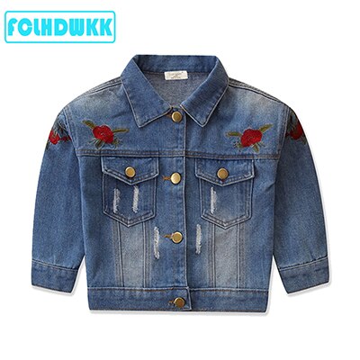 Spring Autumn Infant Kids Baby Girls Denim Jacket Outfits Leopard Print Long Sleeve Coat Outfits 2-7Y Jean Jackets: STYLE5 / 3T